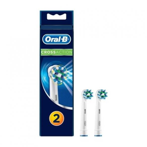 Oral B Cross Action Şarjlı Diş Fırçası Yedek Başlığı 2'li ürün görseli 1
