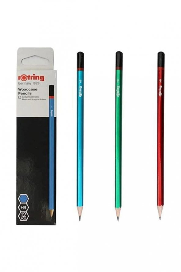 Rotring Kurşun Kalem Mercanlı Kurşun Kalem (12 Adet Kurşun Kalem) ürün görseli 1
