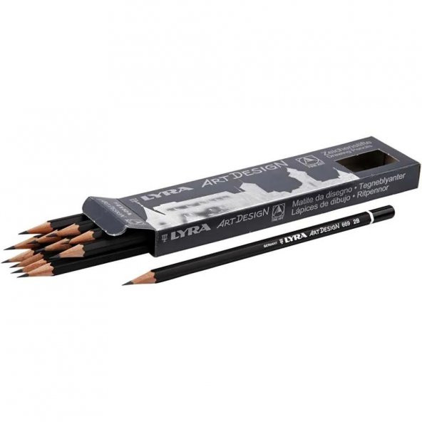 Lyra Kurşun Kalem Rembrandt Art Design 2B Dereceli Kurşun Kalem (12 Li Paket) ürün görseli 1