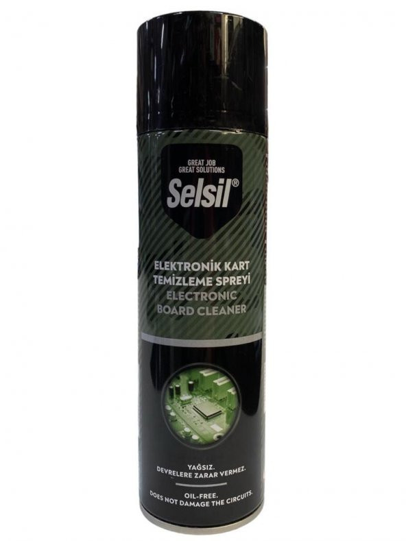 Selsil Elektronik Kart Temizleyici Sprey 500 ml Yağsız ürün görseli 1