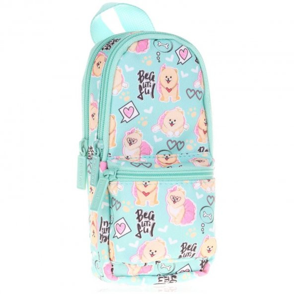 Kaukko Kalem Çantası Nature Junior Bag Dog Üç Bölmeli Kalem Çantası ürün görseli 1
