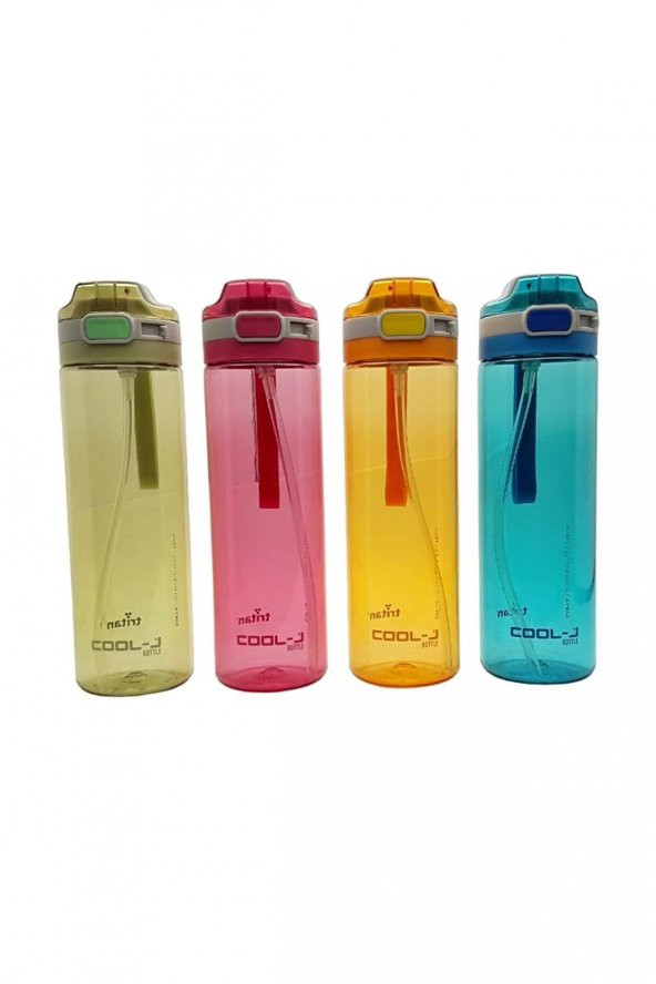 Gıpta Matara Pipetli 600 ML Tritan Suluk (Karışık Renk 1 Adet) ürün görseli 1