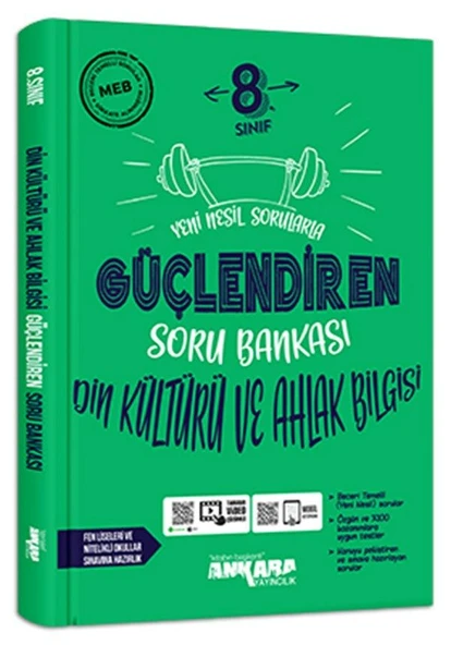 Ankara Yayıncılık 8. Sınıf Din Kültürü ve Ahlak Bilgisi Güçlendiren Soru Bankası ürün görseli 1