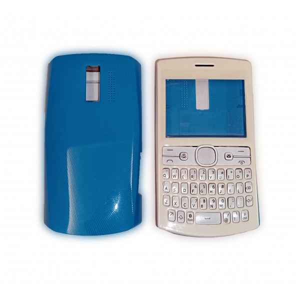Nokia N205 Kapak Nokia 205 uyumlu Beyaz Mavi Kapak ön Kapak Arka Kapak Tuş Takımı ürün görseli 1