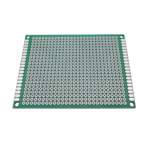 Delikli Plaket Bakır Çift Yüzlü 60x80 mm ( Pertinaks ) Rc-10137 ürün görseli 1
