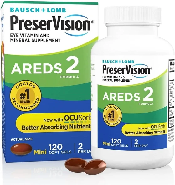 Bausch  Lomb PreserVision AREDS 2 Göz Vitamini  120 Kapsül ürün görseli 1