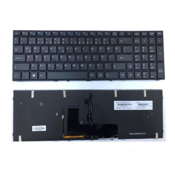 Monster Abra A7 V6.1.2 A7 V6.1.3 Notebook Klavye Siyah TR ışıklı nk-kr30341l-363413 ürün görseli 1