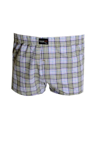 Mode XL Büyük Beden Erkek Boxer Desenli Poplin 6348 Haki ürün görseli 1