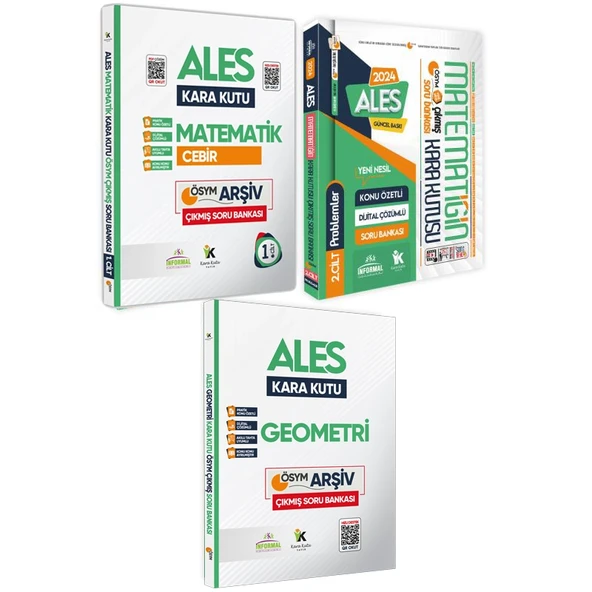 ALES Matematik 1.-2.Cilt ve Geometrinin Kara Kutusu Konu Özetli D.Çözümlü Soru Bankası Altın Set ürün görseli 1