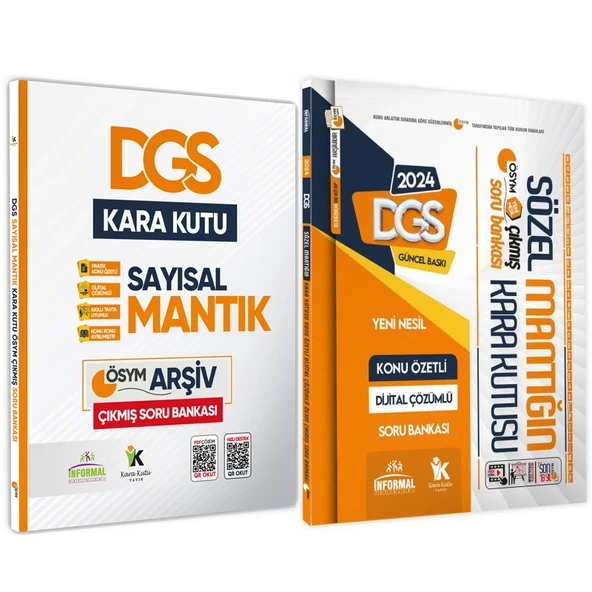 DGS Sayısal ve Sözel Mantık Kara Kutu Konu Özetli Dijital Çözümlü ÖSYM Çıkmış Soru Bankası ürün görseli 1
