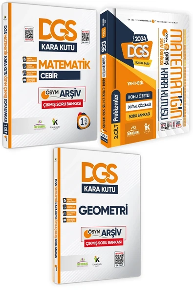 DGS Matematik 1.-2.Cilt ve Geometrinin Kara Kutusu Konu Özetli D.Çözümlü Soru Bankası Altın Set ürün görseli 1