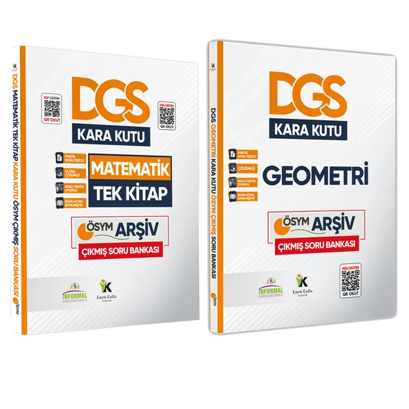 DGS Matematik TEK KİTAP ve Geometrinin Kara Kutusu Konu Ö.D.Çözümlü Çıkmış Soru Bankası Seti ürün görseli 1