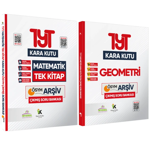 YKS-TYT Matematiğin TEK KİTAP ve Geometrinin Kara Kutusu Konu Ö. Dijital Çözümlü Soru Bankası ürün görseli 1