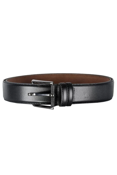 Mode XL Kemer 4 cm Düz Double Deri 4078 Siyah ürün görseli 1