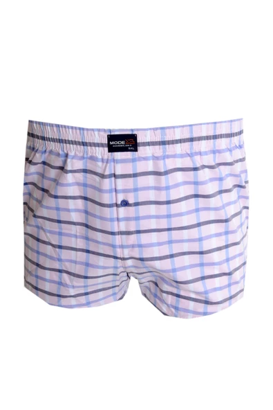 Mode XL Büyük Beden Erkek Boxer Desenli Poplin 6348 Mor ürün görseli 1