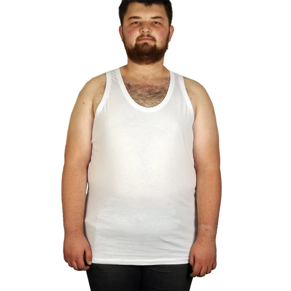 Mode XL Büyük Beden Erkek Atlet Bisiklet Yaka 6340 ürün görseli 1