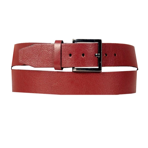 Mode XL Kemer 4cm Orta Boy Deri Kemer 4252 Bordo ürün görseli 1
