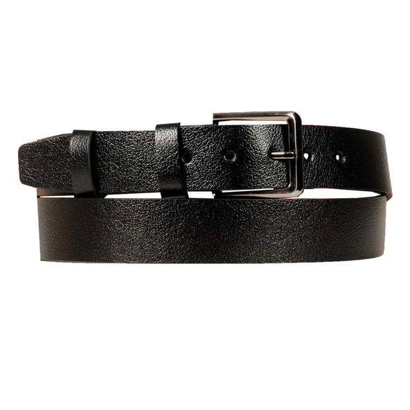 Mode XL Erkek Kemer 4cm Orta Boy Deri Kemer 4252 Siyah ürün görseli 1