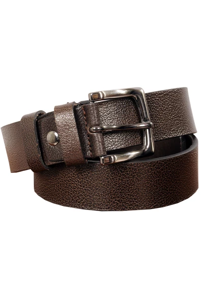 Mode XL Erkek Kemer 4cm Orta Boy Deri Kemer 4252 Kahverengi ürün görseli 1