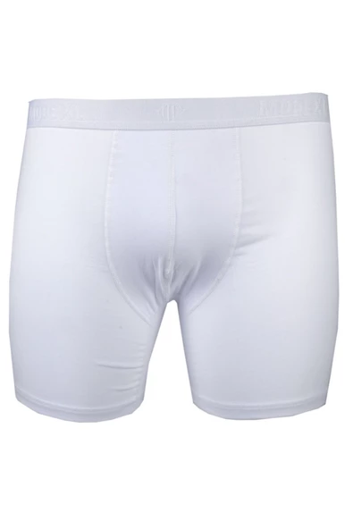 Mode XL Buyuk Beden Erkek Likra  Boxer 6350 Beyaz ürün görseli 1