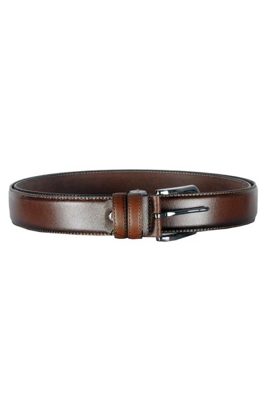 Mode XL Kemer 3,5 cm Hakiki Deri 4086 Fındık Rengi ürün görseli 1
