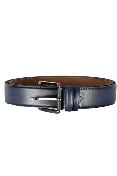 Mode XL Kemer 4 cm Düz Double Deri 4078 Lacivert ürün görseli 1