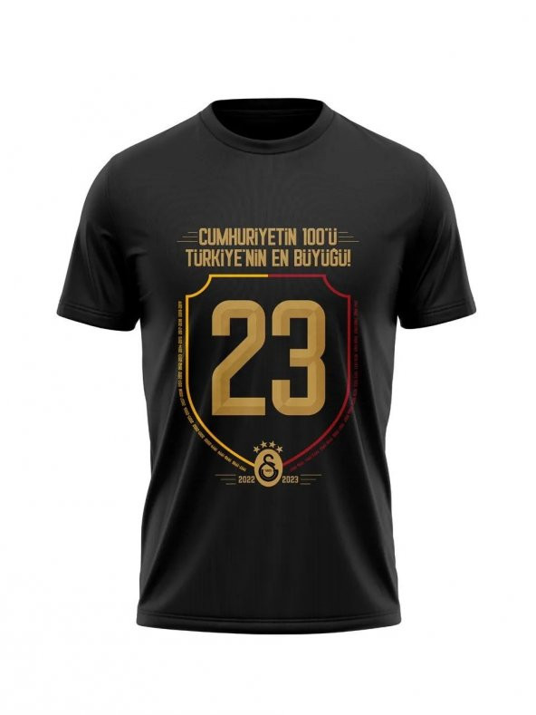 Galatasaray Lisanslı 2023 Şampiyonluk T-Shirt ürün görseli 1