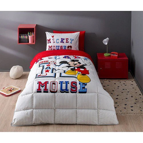 Özdilek Mickey Mouse Tek Kişilik Lisanslı Lastikli Çarşaf Çocuk Uyku Seti 5098 ürün görseli 1