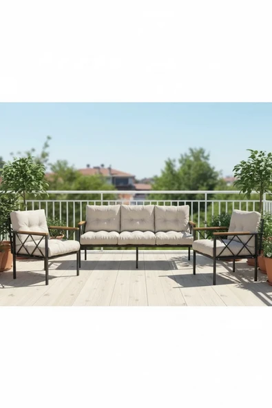 adımshops Balkon-bahçe-kafe,çay Seti,koltuk Takımı,oturma Grubu,ofis Koltuğu MİAMİ YENİ ürün görseli 1