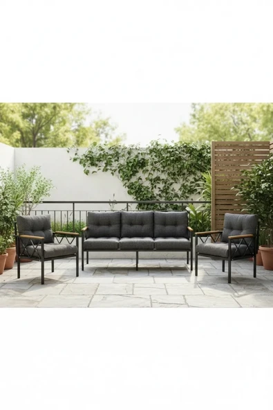 adımshops Balkon-bahçe-kafe,çay Seti,koltuk Takımı,oturma Grubu,ofis Koltuğu MİAMİ YENİ ürün görseli 1