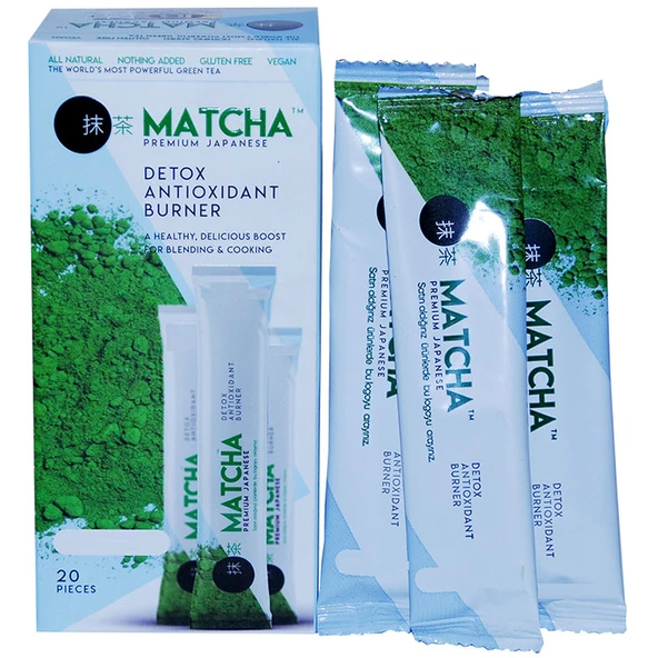 Matcha (Maça) Çayı Premium 20 Poşet - Resim 6