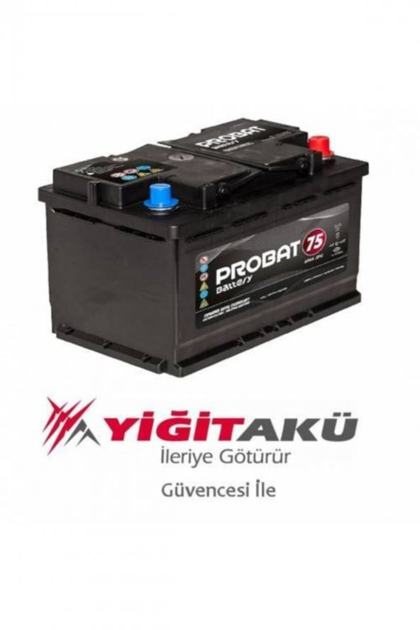 12v 75 Ah Akü (yiğit Akü Üretimi)2 Yıl Garantili ürün görseli 1