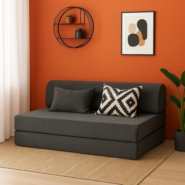 Homedius Magic Yataklı Katlanır Çift Kişilik Koltuk Antrasit ürün görseli 1