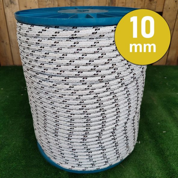 10 MM 50 METRE ÖRGÜ HALAT İSKOTA HALAT DENİZCİ TEKNE HALATI SALINCAK İP DAĞCI İP HALAT ürün görseli 1