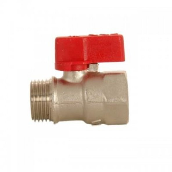 Eca 1/2" Mini Küresel Valf - Kırmızı Volanlı 102122028 ürün görseli 1