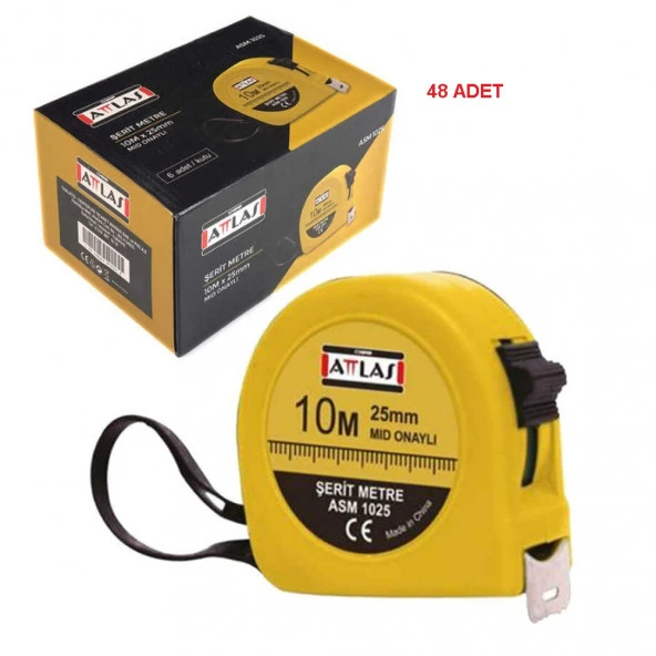 ASM1025 ŞERİT METRE 10MTX25MM ürün görseli 1