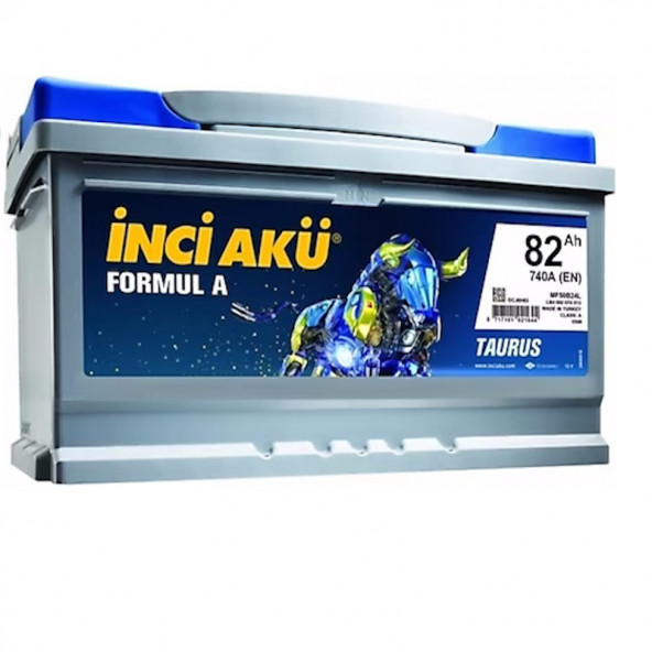 İnci Formul A Taurus 12 V 82 Ah 740  A(EN) Akü ürün görseli 1