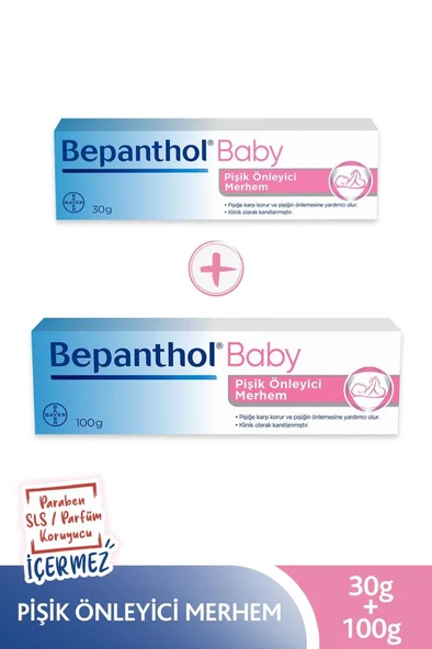 Bepanthol Baby Pişik Önleyici Merhem 100 Gr + 30 Gr Avantaj Paketi ürün görseli 1