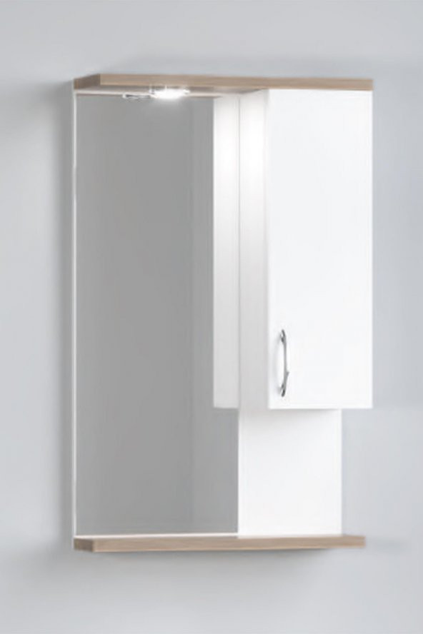 DENKO Akyazı 55 cm Mdf Lam Banyo Dolabı Üst Modül ürün görseli 1
