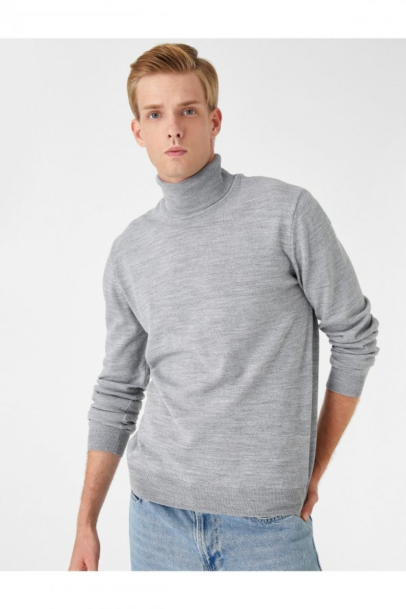 Basic Turtleneck Sweater - Resim 2