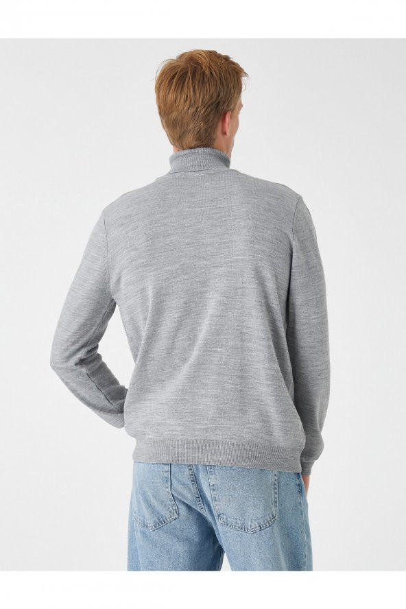 Basic Turtleneck Sweater - Resim 4