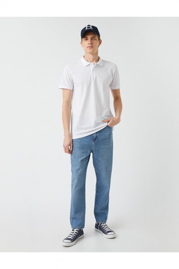 Basic Polo Yaka Tişört - Resim 2