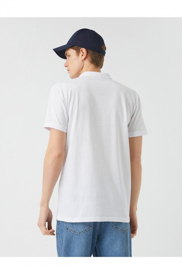 Basic Polo Yaka Tişört - Resim 4