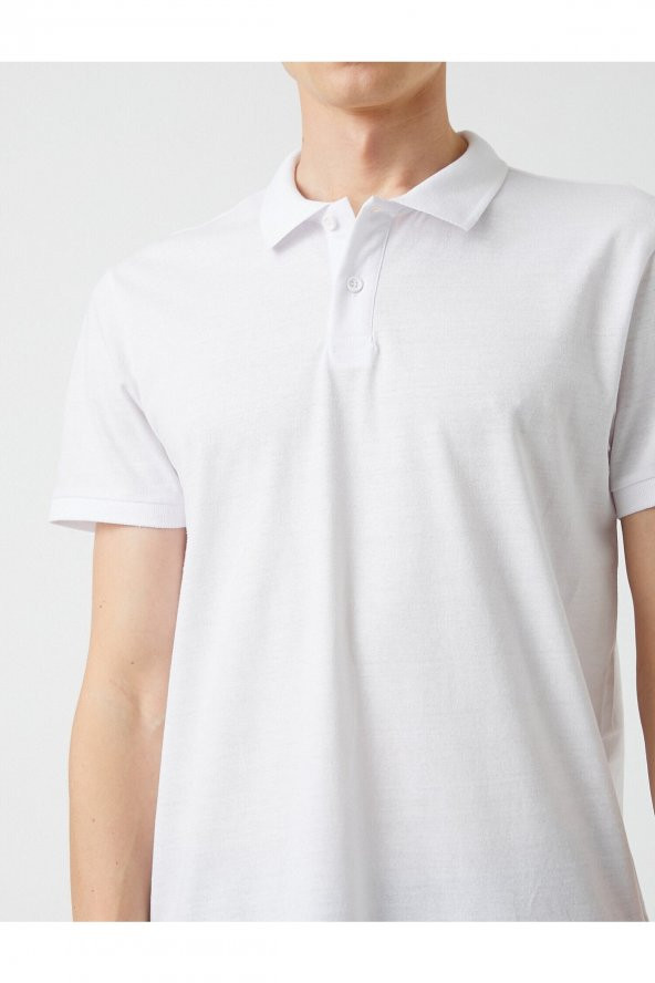 Basic Polo Yaka Tişört - Resim 5