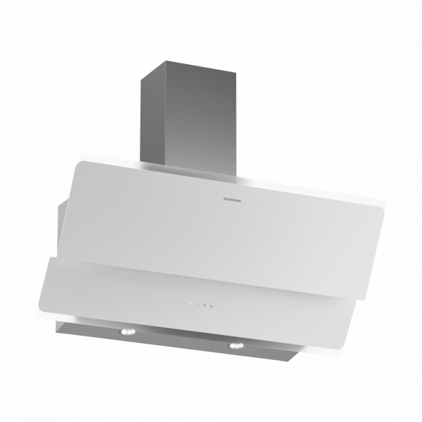 Silverline 3490 Oslo Beyaz Cam Davlumbaz 90 Cm ürün görseli 1