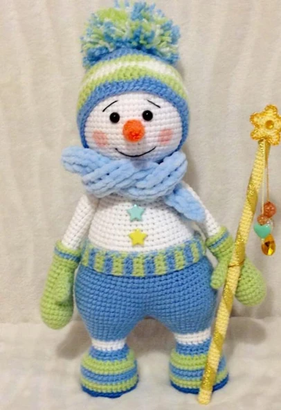 Kardan Adam Amigurumi Organik Oyuncak ürün görseli 1