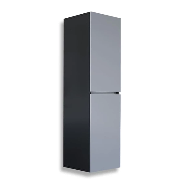 Teta Home Tokyo MDF Banyo Boy Dolabı  Antrasit-Beyaz ürün görseli 1