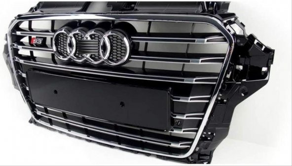 Audi A3 Uyumlu Panjur S3 Siyah 2013-2016 - Resim 2