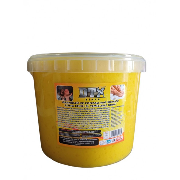 Dtx Kimya Sanayi Tipi Sarı  Granürlü El Temizleme Sabunu  5 Kg ürün görseli 1