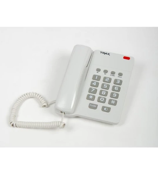 Trax TD-205 Ekransız Kablolu Masaüstü Telefon Beyaz – Analog Ofis Telefonu, Duvar Tipi, Hızlı Arama Tuşlu, Santral Uyumlu ürün görseli 1